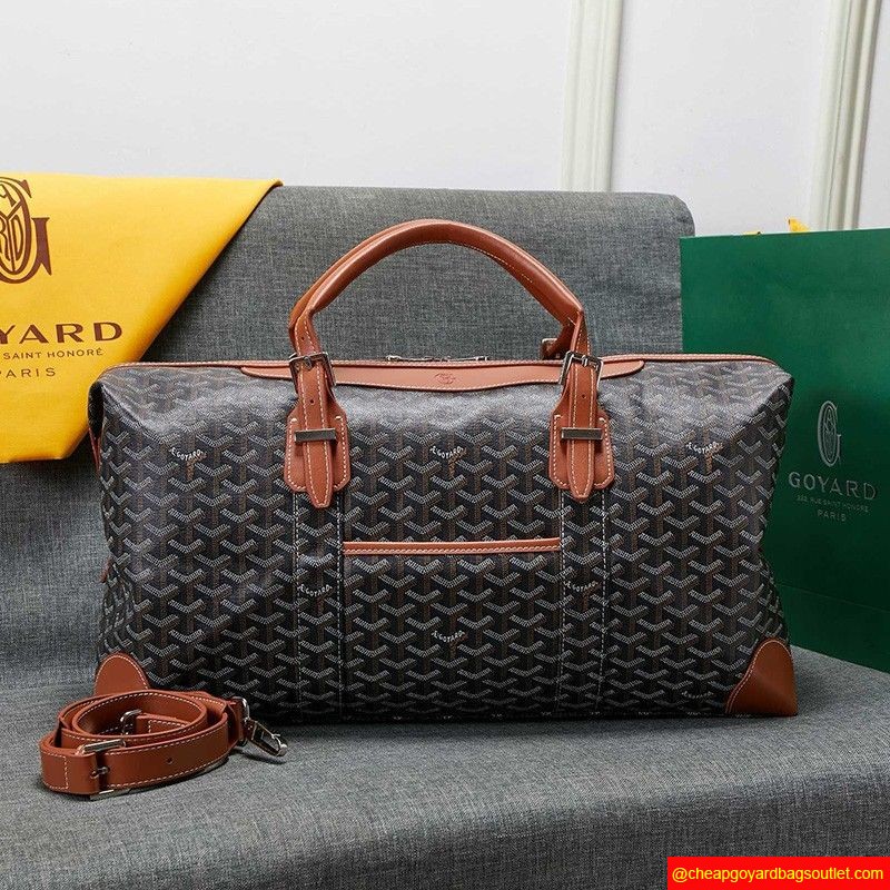 Goyard Goyardine Boeing Travel Bag Brown