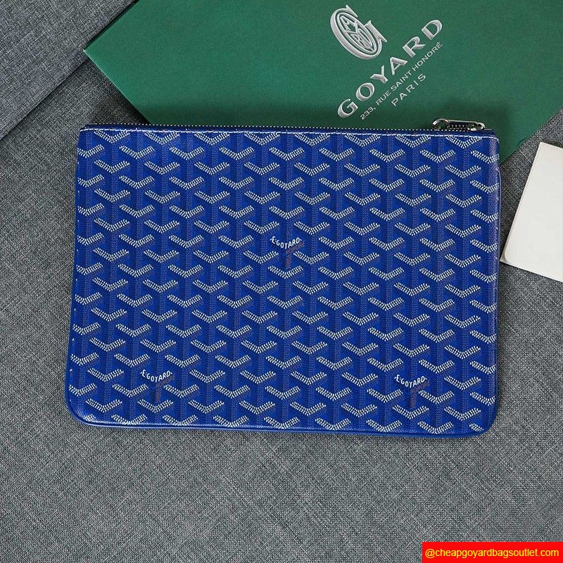 Goyard Goyardine Senat Clutch Blue