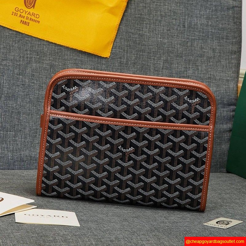 Goyard Goyardine Jouvence Toiletry Pouch Brown