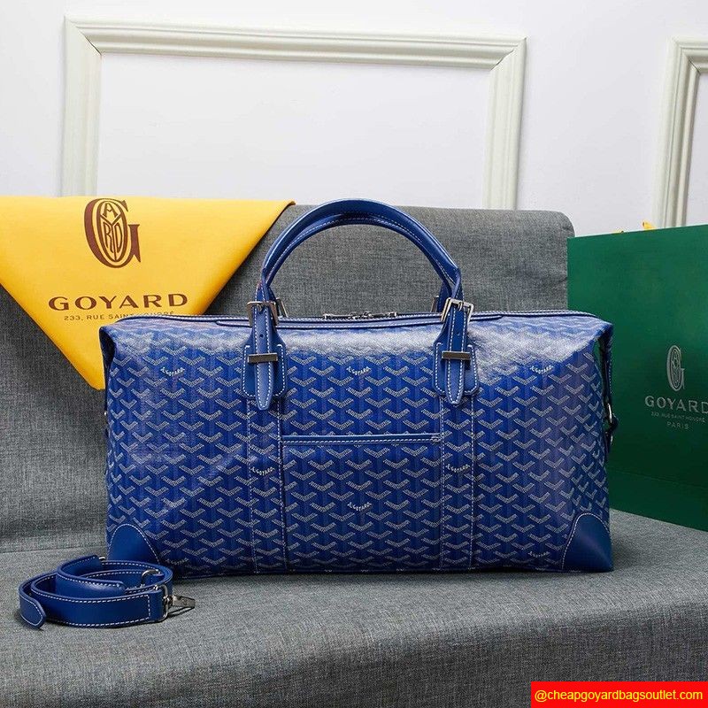 Goyard Goyardine Boeing Travel Bag Blue