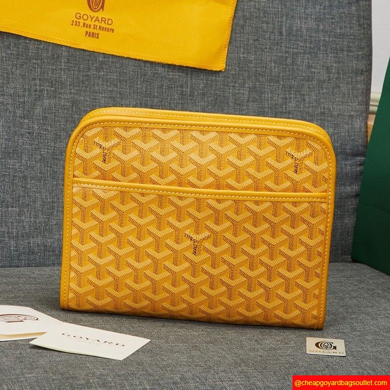 Goyard Goyardine Jouvence Toiletry Pouch Yellow