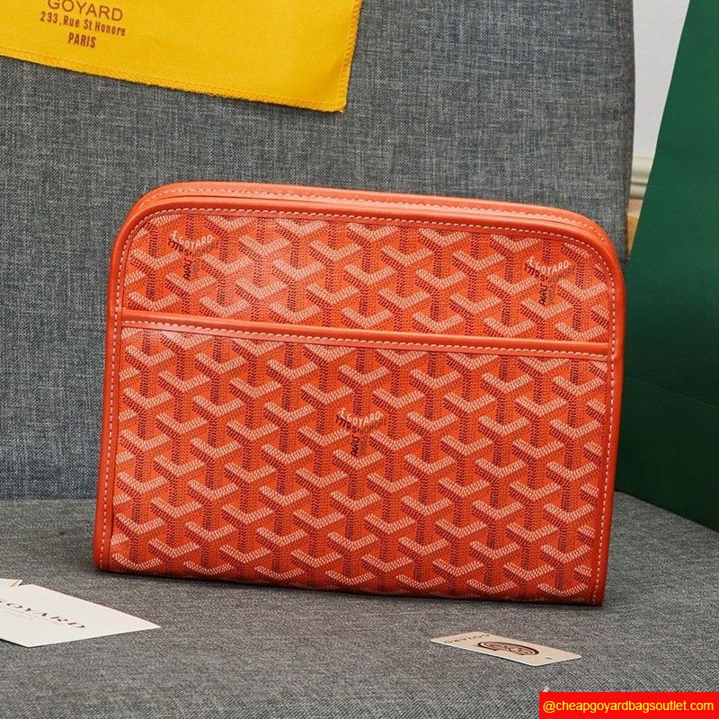 Goyard Goyardine Jouvence Toiletry Pouch Orange