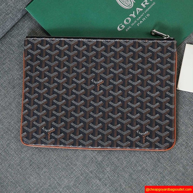 Goyard Goyardine Senat Clutch Brown