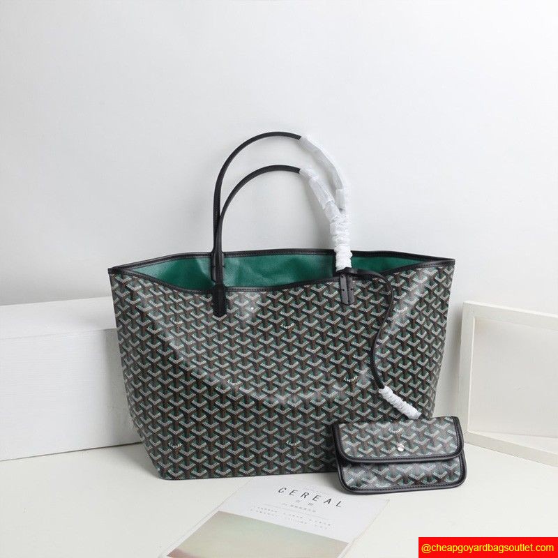 Goyard Goyardine Saint Louis Claire Voie Tote Green