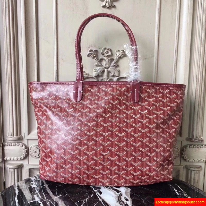 Goyard Goyardine Artois Tote Burgundy