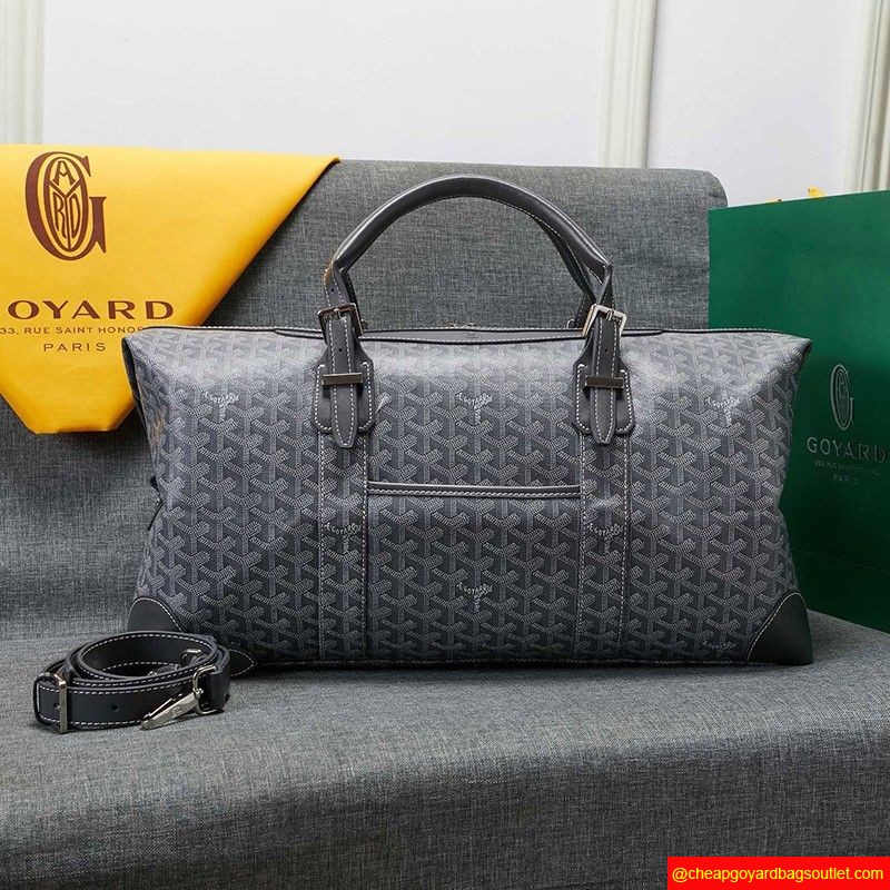 Goyard Goyardine Boeing Travel Bag Grey