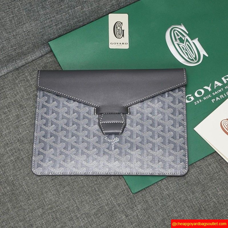 Goyard Goyardine Envelope Clutch Black