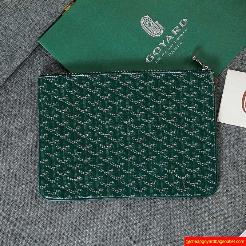 Goyard Goyardine Senat Clutch Green