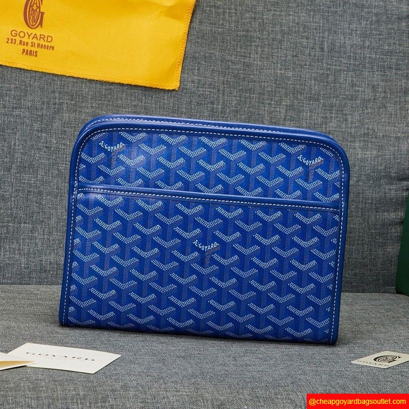 Goyard Goyardine Jouvence Toiletry Pouch Blue