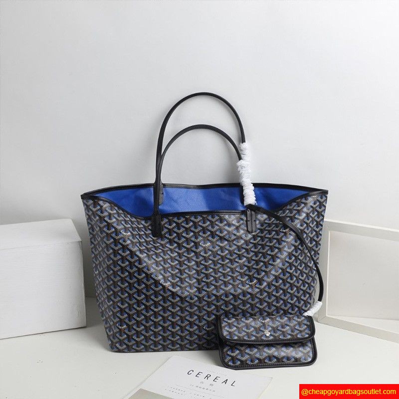 Goyard Goyardine Saint Louis Claire Voie Tote Blue