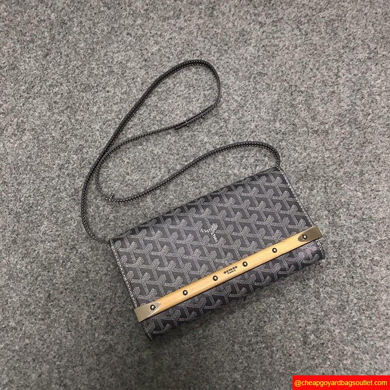 Goyard Goyardine Monte Carlo Bois Clutch Grey